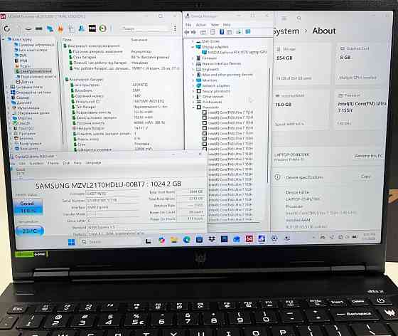 Acer Predator Helios Neo 14 Ultra 7 155H 16GB RAM 1TB SSD RTX 4070. Харьков