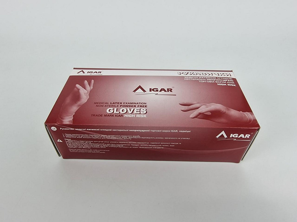Резиновые перчатки Амбулатория 50 шт М (1 пач) Харків - фото 4