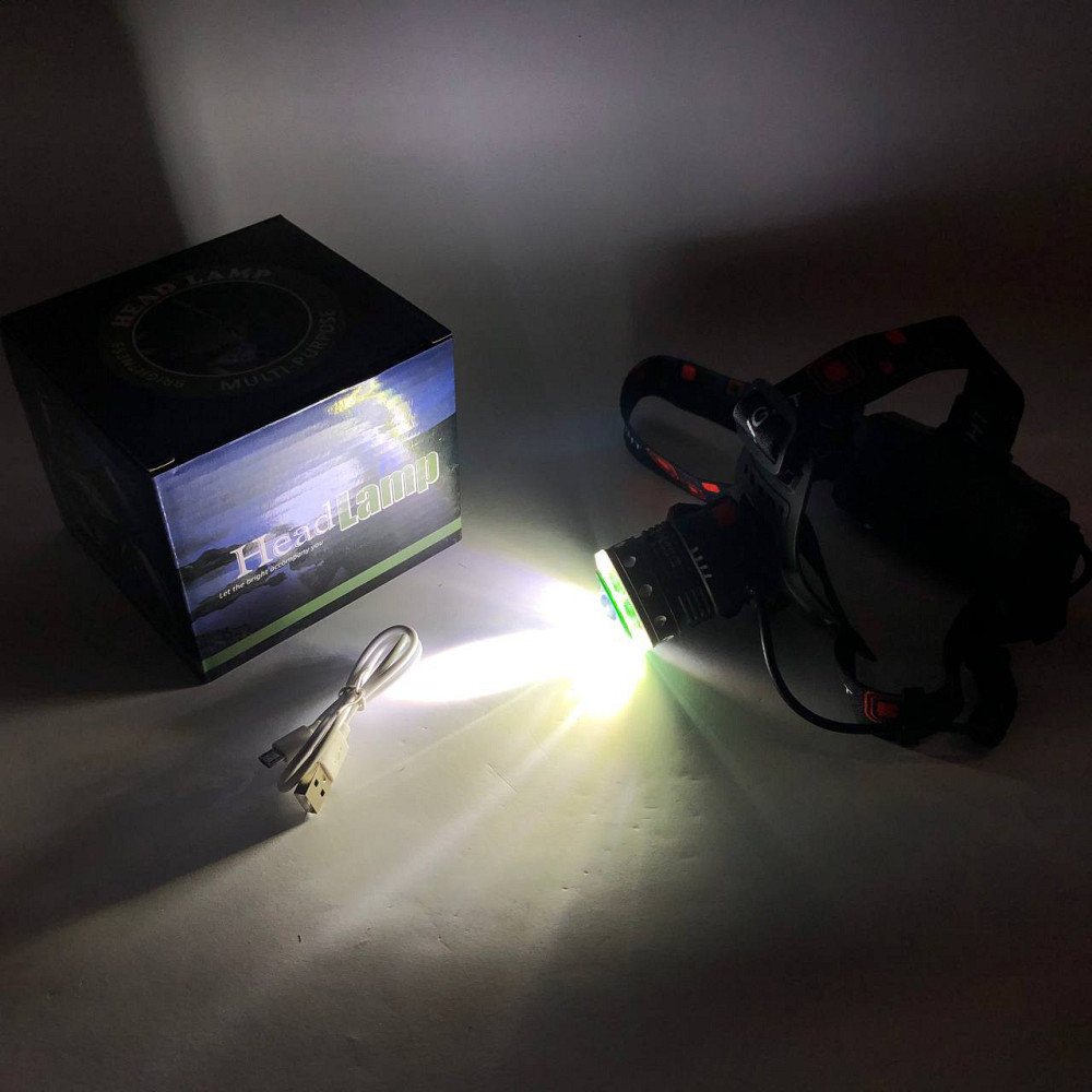 Налобный фонарь для автомеханика SH-T808-2XPE-20SMD-white/red, Налобный светильник для работы в темноте ZA-71 Львов - изображение 3