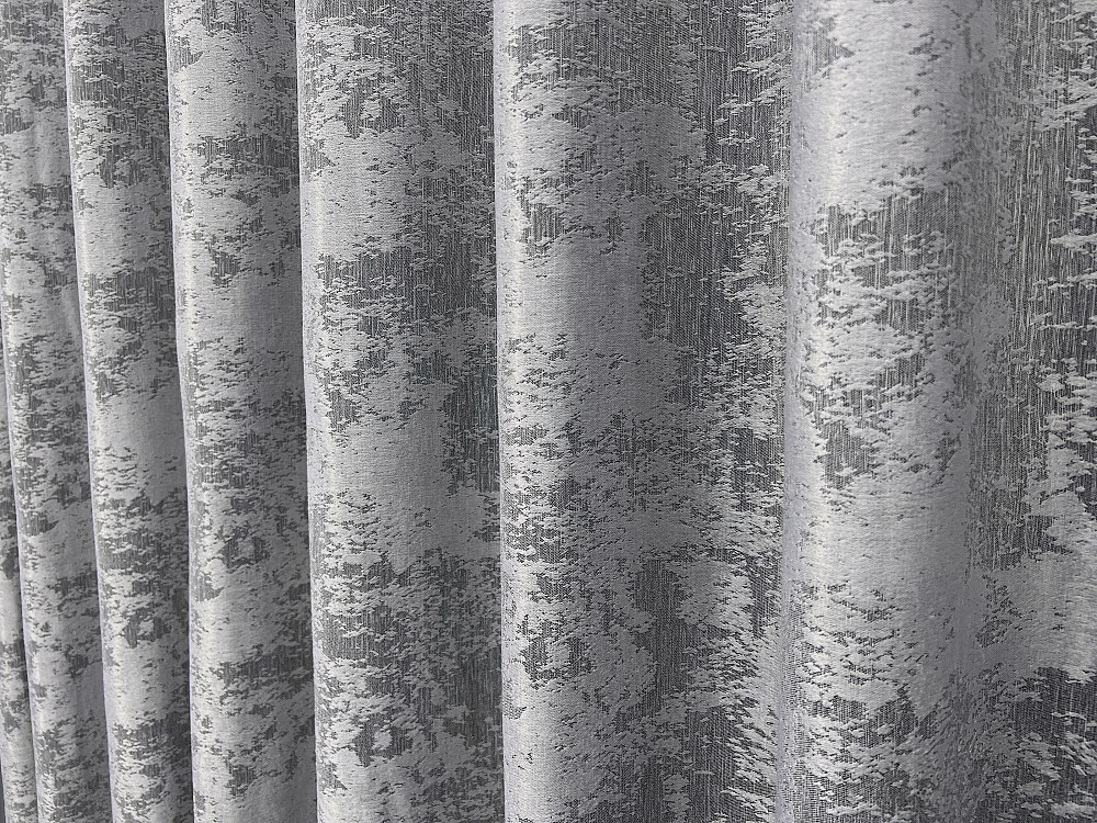 Комплект готових штор VR-Textil Жакард Sultan YL № 1668ш Сірий 150х270 см 2 шт (33-0550) Київ - фото 16