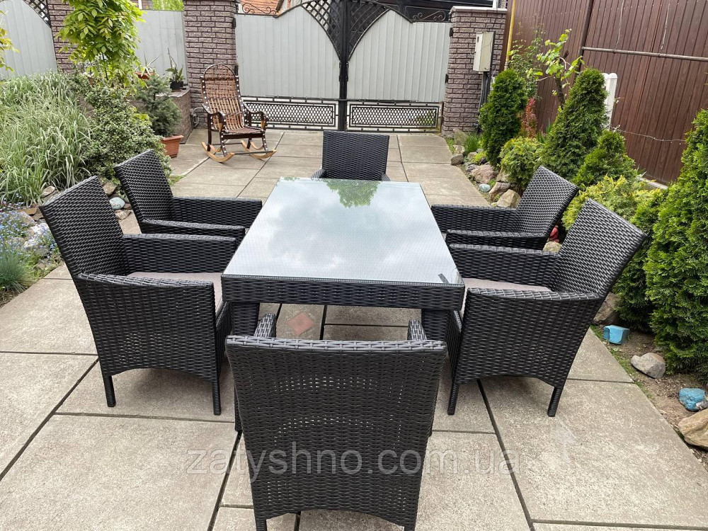 Набор мебели ротанговой с 6 креслами и столом Киев - изображение 7