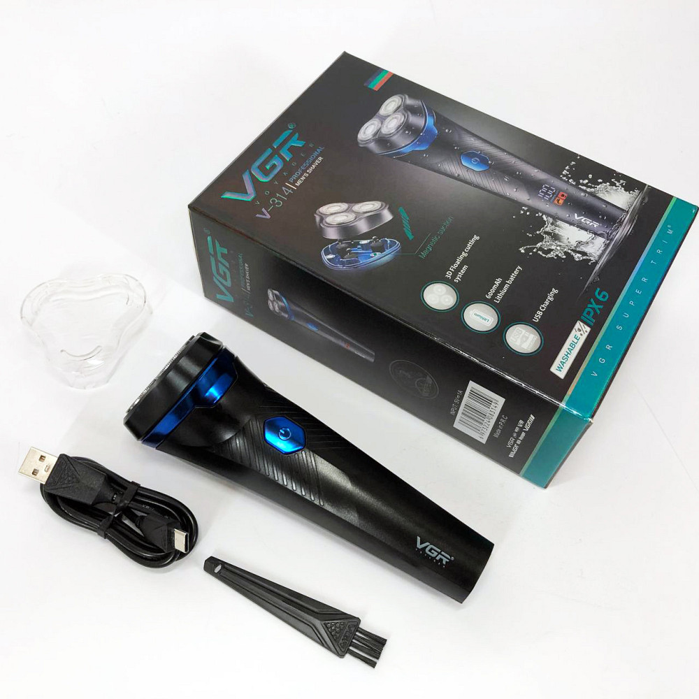 Електронна бритва для бороди VGR V-314, Хороші електричні бритви для гоління, Хороша бритва портативна AE-82 Львів - фото 12