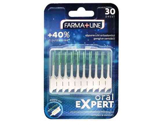 Щіточки міжзубні 30шт Oral Expert 2в1 ТМ FARMA LINE Київ