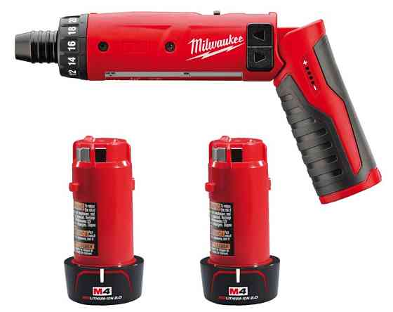 Отвертка аккумуляторная MILWAUKEE M4 D-202B, (+ заряд. устройство, 2 аккум.Х2Ач, в сумке для инструментов) Одесса