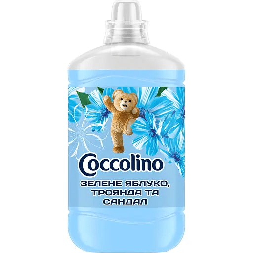 Coccolino кондиционер концентрований свежесть та мягкость с нотами зеленого яблока троянди та сандалу 1702 мл Киев