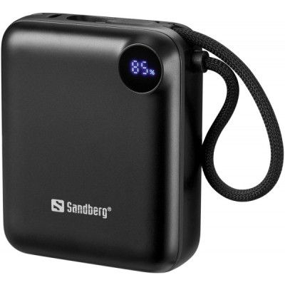Батарея универсальная Sandberg 10000mAh PD/3.1/20W, QC/3.0, USB-C In/Out, with 2 cables USB-C (421-26) Винница - изображение 1