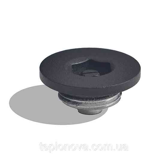 Воздухоотводчик для полотенцесушителей NAVIN 1/2, черный муар Черновцы