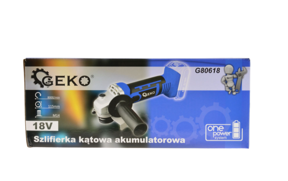 Акумуляторна кутова шліфмашинка 115 мм 18V Li-ion GEKO G80618 Чернігів - фото 7