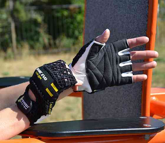 Рукавички для фітнесу Power System PS-2100 Basic EVO Black/Yellow Line M Кам'янське