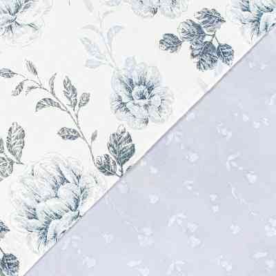 Постельное белье Home Line Сатин Твил Цветочный блюз семейный (182996) Винница