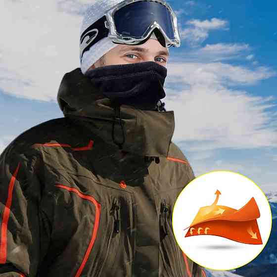 Зимовий теплий бафф Чорний SBR Київ