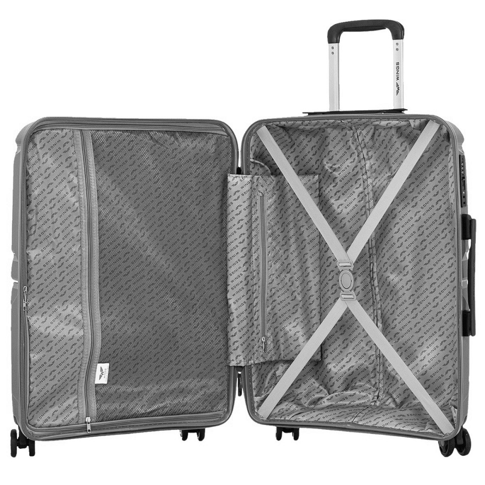 Валіза поліпропіленова WINGS PHX01 велика 75 см чорна Київ - фото 6