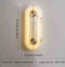 Графічний планшет Бра ścienny LED, nowoczesny design, trwały miedziany Матеріал, ciepłe światło, W16.5H42.5cm złoty Київ