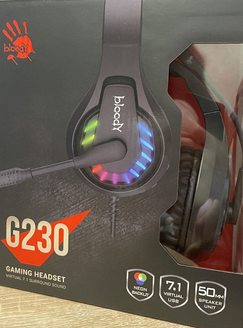 Новая игровая гарнитура Bloody G230.Рик гарантия. Харьков - изображение 2