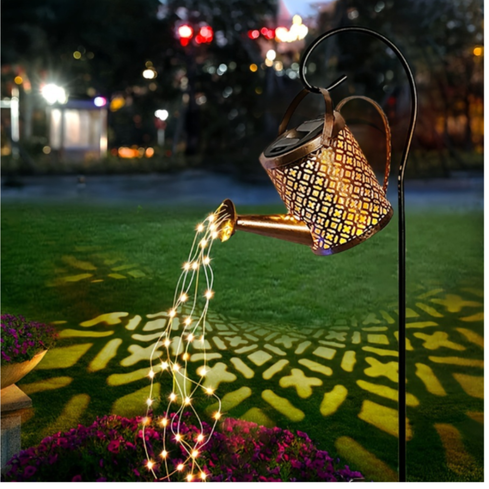 Садовый светильник Лейка с крючком 80 см на солнечной батарее 12 х 10.5 см Одесса - изображение 1