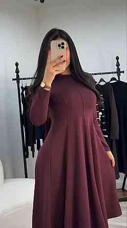 Жіноче стильне вечірнє плаття з двонитки Марсала, 52/54 Одеса