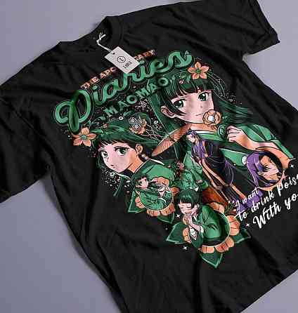 Футболка аниме Маомао Апотхекарй Диариес Ессентиал оверсайз (S/M/L) Черний AnimeJ0906 Днепр