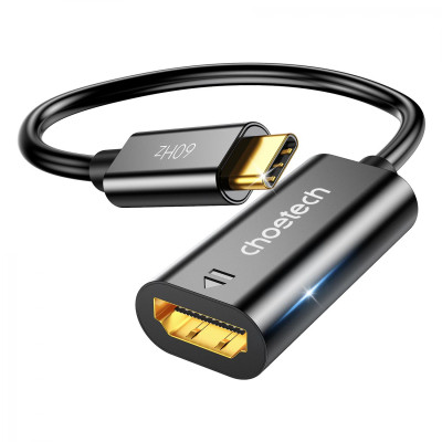 Перехідник USB-C to HDMI black Choetech (HUB-H04) Вінниця - фото 1