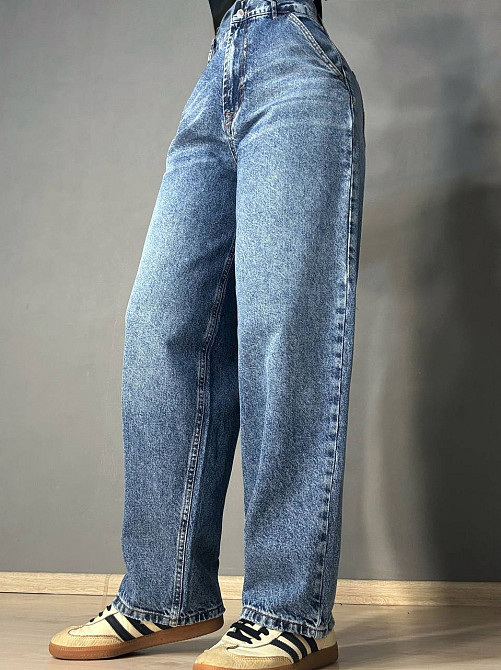 Джинси жіночі It’s Basic 2952-4 skater baggy банани з косими кишенями світло-сині, світло-синій, 36, 36, 75 см, 106 см Київ - фото 7