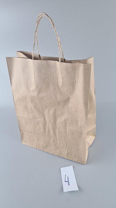 Пакет с ручками бумажный 29*23*12 коричневый №4 (25 шт) Харків - фото 2