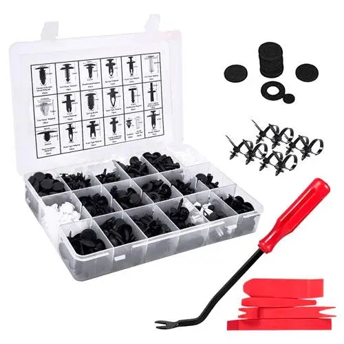 Универсальный набор крепежей для авто, 435 шт. Киев