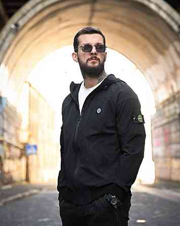 Городская Ветровка Stone island карман black 4 ДЛ7035 Киев