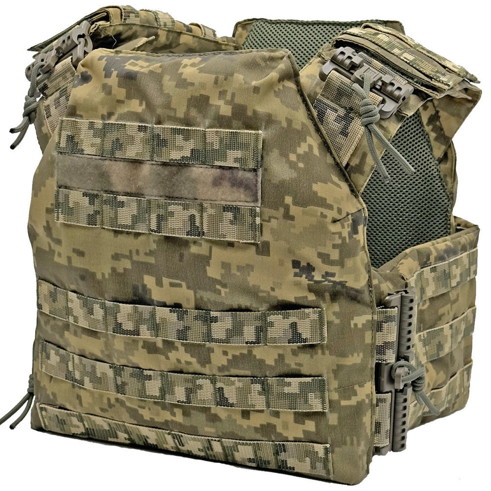 Плитоноска 25 х 30 Піксель ММ-14 Cordura зі швидким скиданням Запоріжжя - фото 1