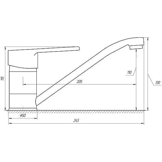 Змішувач для кухні DOMINO BLITZ DBC-203 Київ