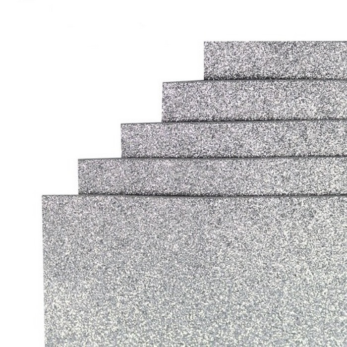 Фоаміран для творчості А4 17GLA4-016 срібло 1,7х0,1 мм Вінниця - фото 1