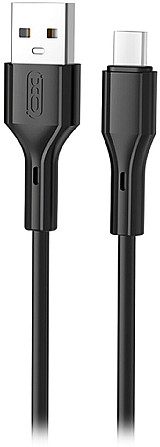 Кабель XO USB-Type-C 2.4A для заряджання телефону планшету круглий 1 м чорний Київ - фото 1