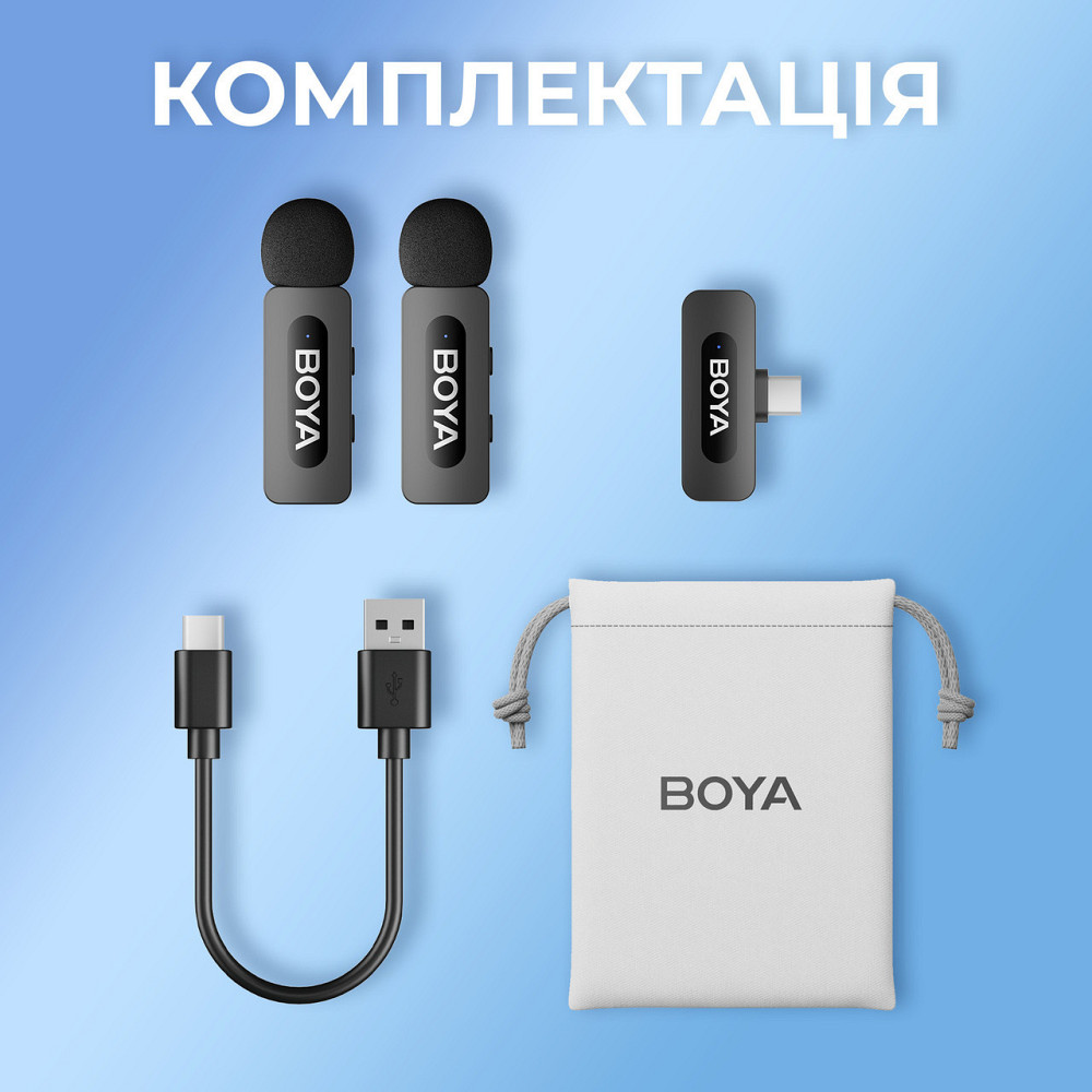 Мікрофон BOYA BY-V20 Type-C Black ( 15707 ) Харків - фото 10