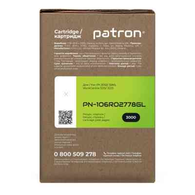 Тонер-картридж Patron XEROX Ph3052/106R02778 GREEN Label (PN-106R02778GL) Винница