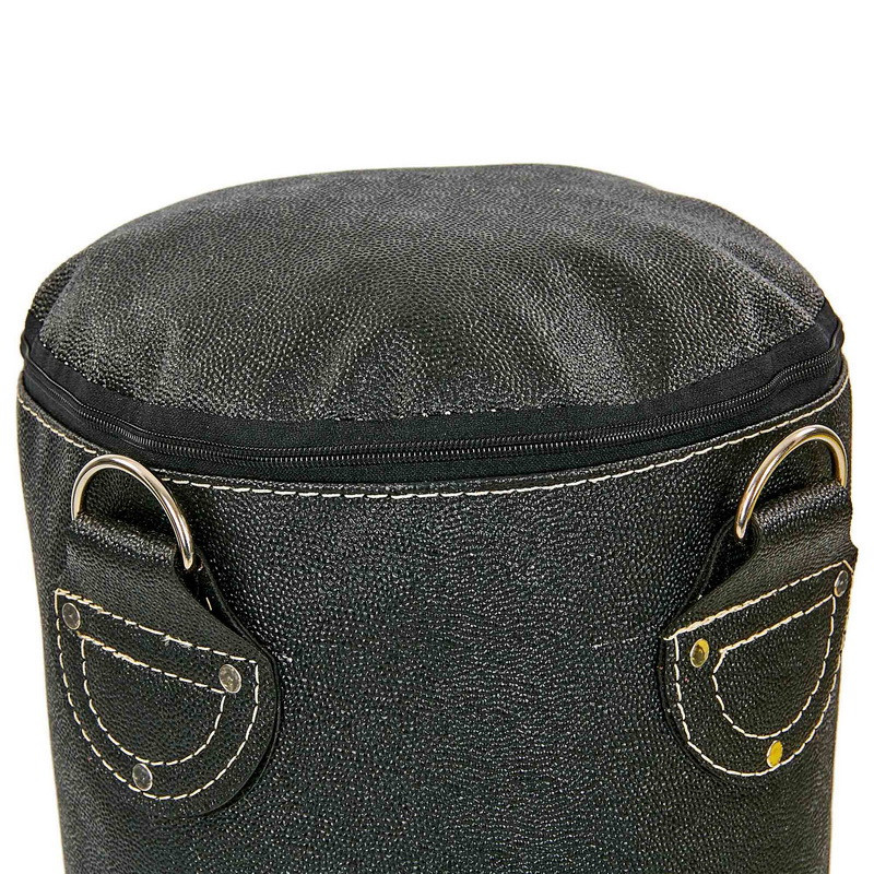 Мішок боксерський Циліндр Кірза BOXER (h-120 см, d-33 см, вага-29кг, чорний) Вишневе - фото 3