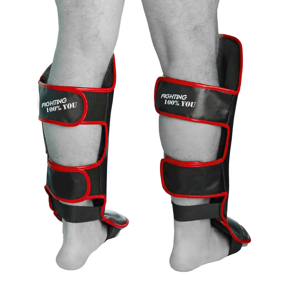 Захист гомілки і стопи PowerPlay 3052 Чорно-Червоний M Каменское - изображение 3