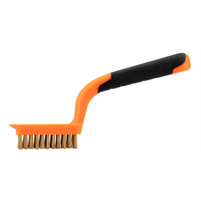 Щетка по металлу Neo Tools 5х11 рядов, прямая проволока 0.3мм, 180мм, двухкомпонентная рукоятка (39-031) Винница - изображение 1