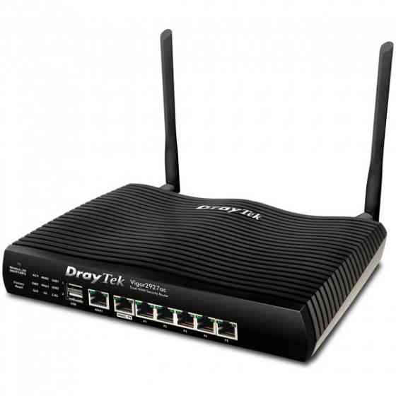 Маршрутизатор Drytek Vigor 2927ac, 2(6) WAN GbE, 5 LAN GbE, 2 USB 2.0, 50 VPN, Multi-LAN (8+DMZ+IP R Киев