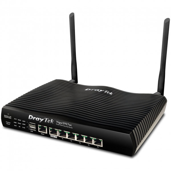Маршрутизатор Drytek Vigor 2927ac, 2(6) WAN GbE, 5 LAN GbE, 2 USB 2.0, 50 VPN, Multi-LAN (8+DMZ+IP R Киев - изображение 3