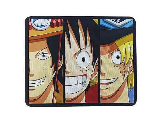 Коврик для мышки 250x210мм аниме One Piece 3 с боковой прошивкой, антискользящая основа ТМ GERLAX Киев