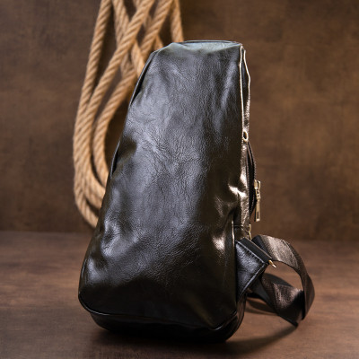 Сумка Vintage Через плечо на два отделения кожзам Черная (20559) Винница - изображение 7