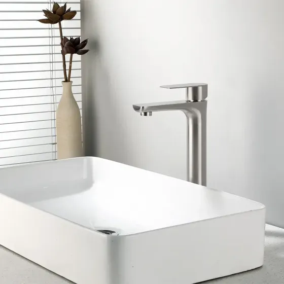 Змішувач для умивальника WEZER ROK11-05 високий,сатин Київ