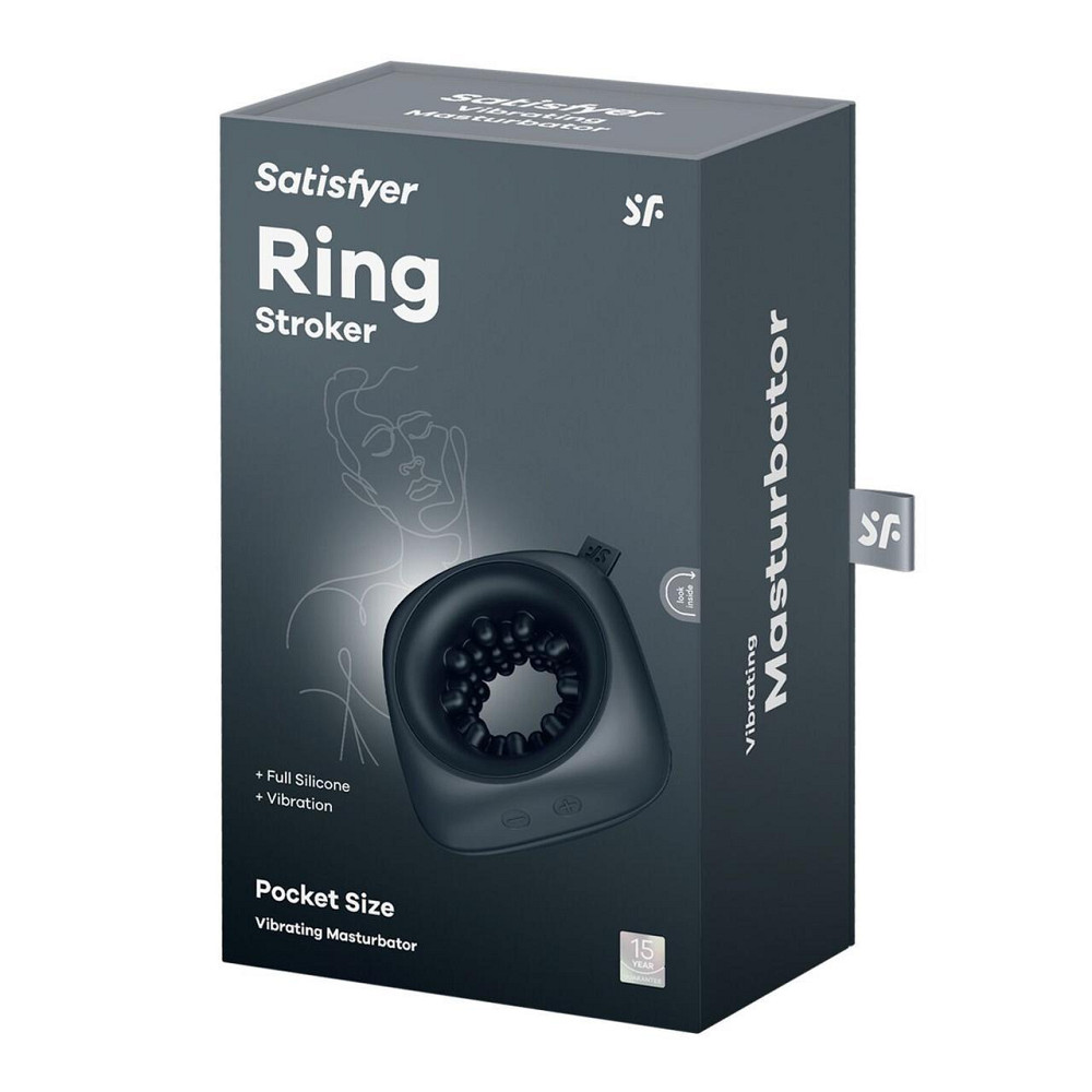 Мастурбатор Satisfyer Ring Stroker, 12 режимов вибрации, универсальный, компактный Sex Aura Киев - изображение 6
