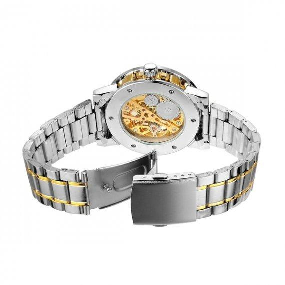 Часы женские механические наручные Winner Naturale ІІ Серебристо-золотистый Винница - изображение 6