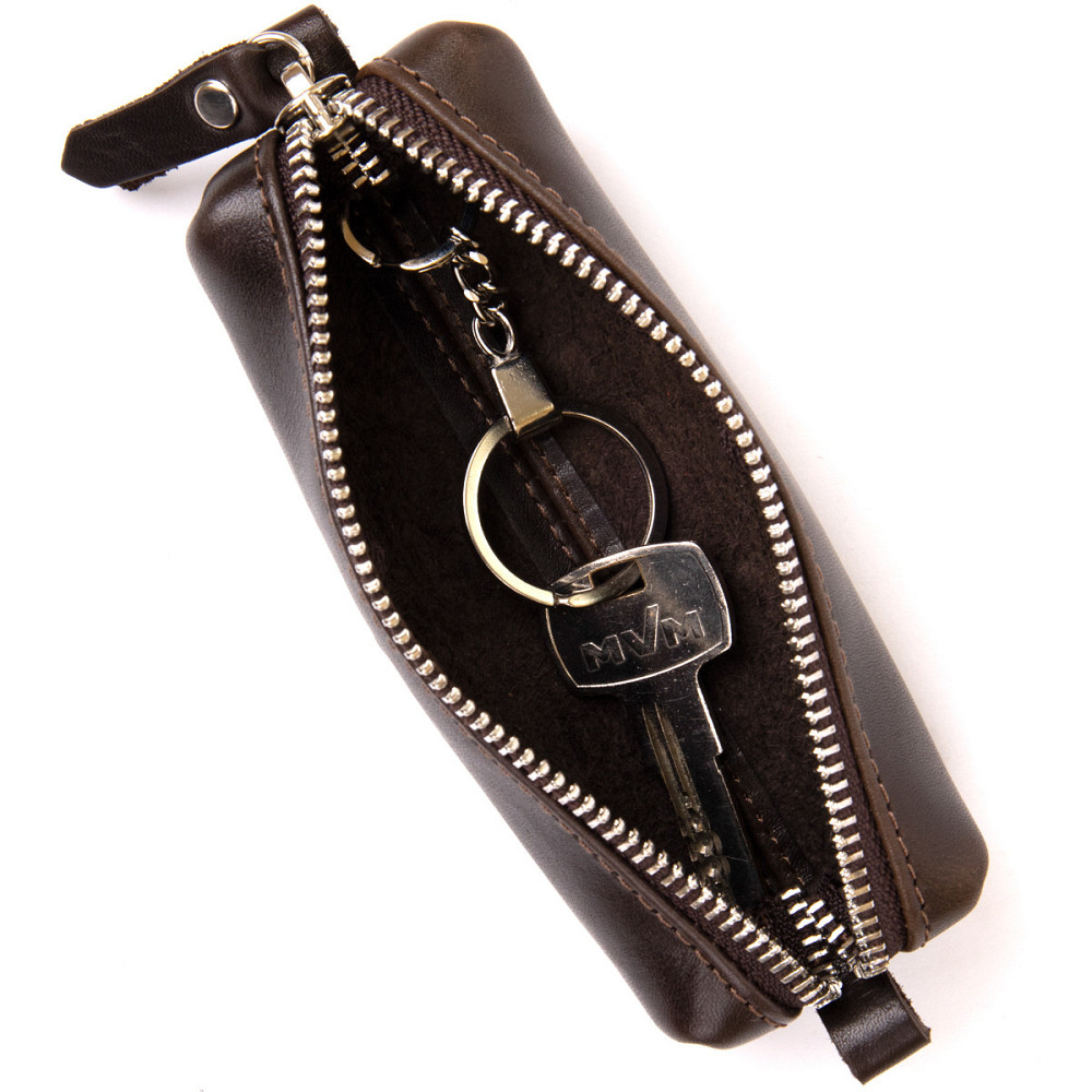 Шкіряна універсальна ключниця Коричневий (GRANDE PELLE) Київ - фото 9