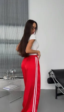 Жіночі брюки з лампасами з дабл шовку — легкі літні штани Одеса