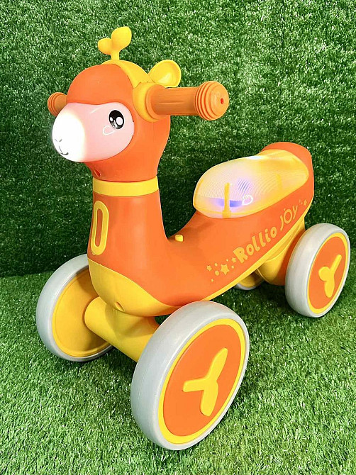 Біговел - толокар JOY музика укр озвучка підсвічування Помаранчевий (JL-77300) Чернигов - изображение 1