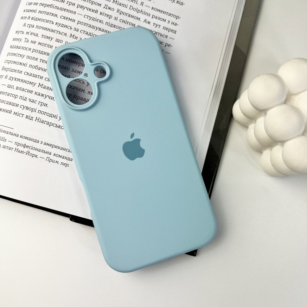 Чохол для смартфона Silicone Full Case AA Camera Protect for Apple iPhone 16 27,Mist Blue Київ - фото 7