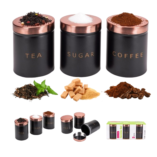 Набір ємностей для сипучих продуктів 3шт 9,5*12см KAMILLE 1128 Житомир - фото 4