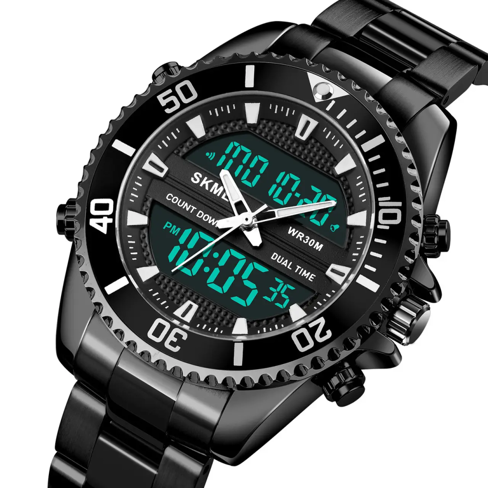 Чоловічий наручний годинник Skmei 1850 (Чорний) Вінниця - фото 4