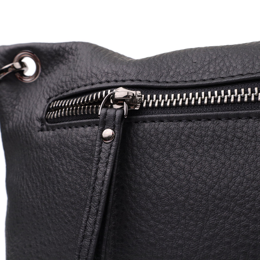 Модна жіноча сумка на плече з натуральної шкіри Vintage 23004 Чорний Київ - фото 5