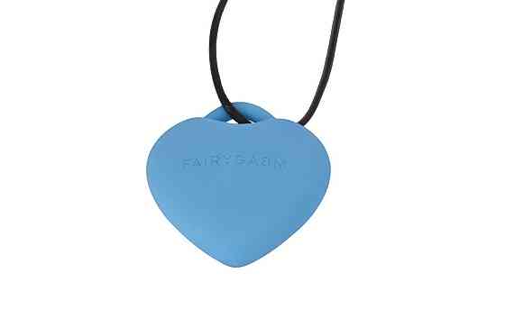 Мінівібратор «Сердечко» FairyGasm PleasureStone blue, 9 режимів, на шнурку Sex Aura Київ